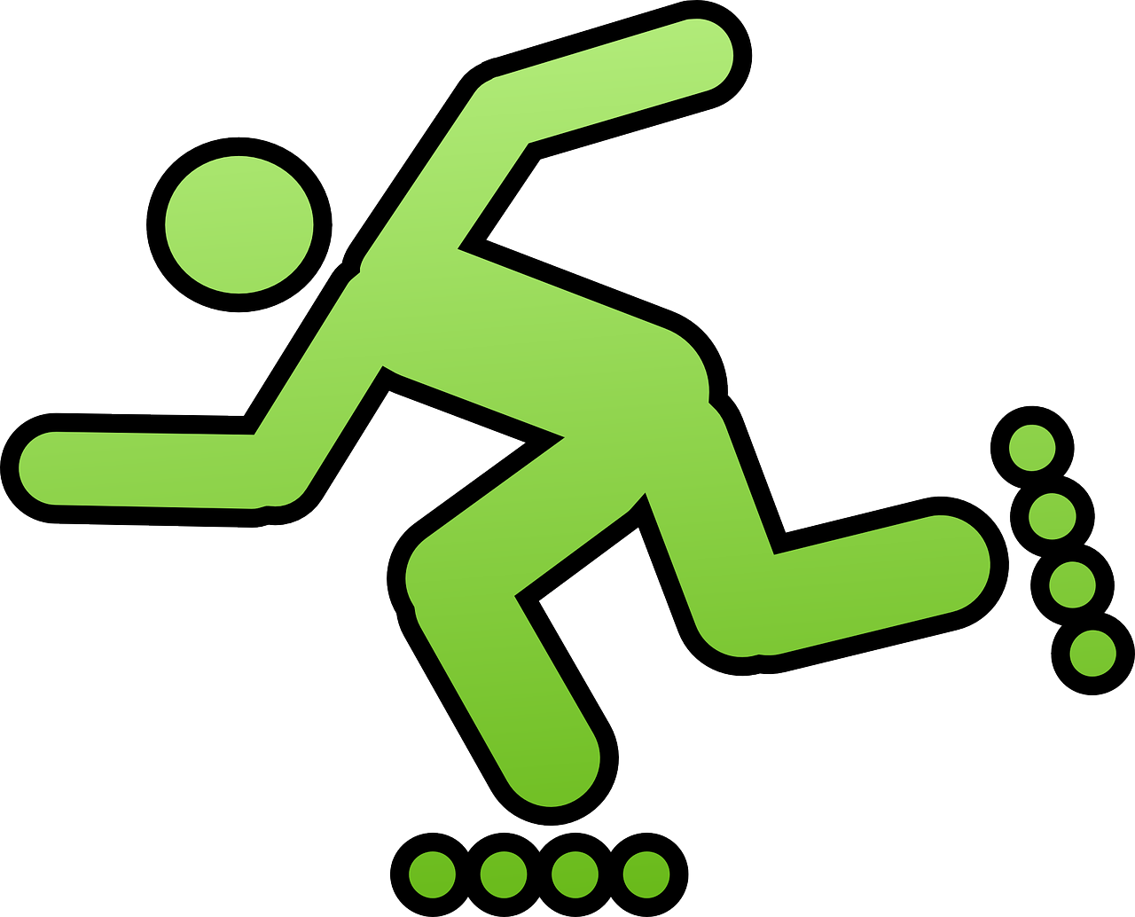 In Order To Maximize Your Skating Workout, You Want - Rollerblade Clipart (1280x1034)