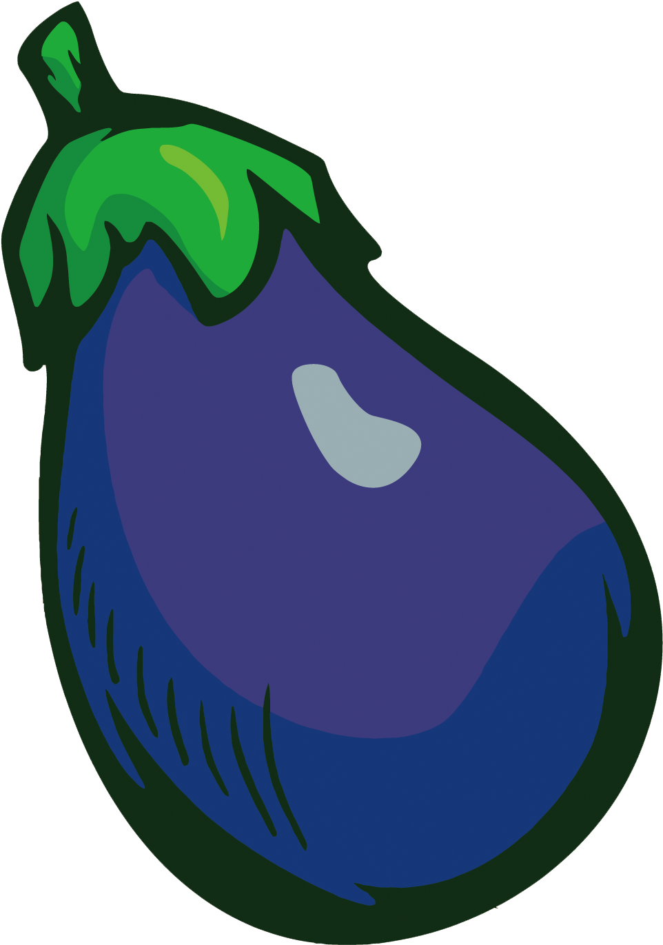 Fruit Eggplant Clip Art - Fruit Eggplant Clip Art (1200x1500)