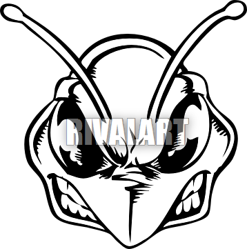 Angry Hornet Clip Art - Angry Bee (358x361)