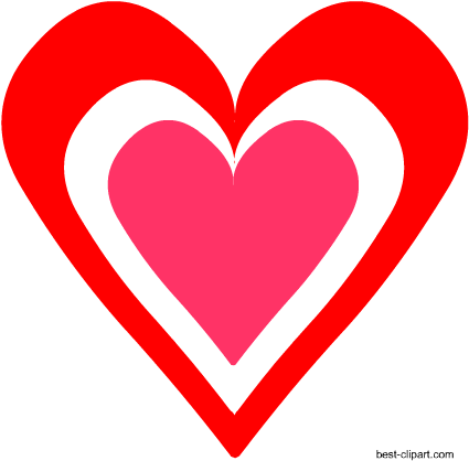 Heart Inside A Heart Free Clip Art - Dibujos De Mini Corazones (450x450)