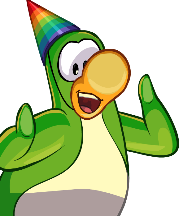 Lime Green Penguin1 - Club Penguin Lime Green Penguin (578x695)