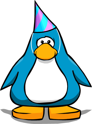 4th Year Party Hat - Club Penguin (376x506)