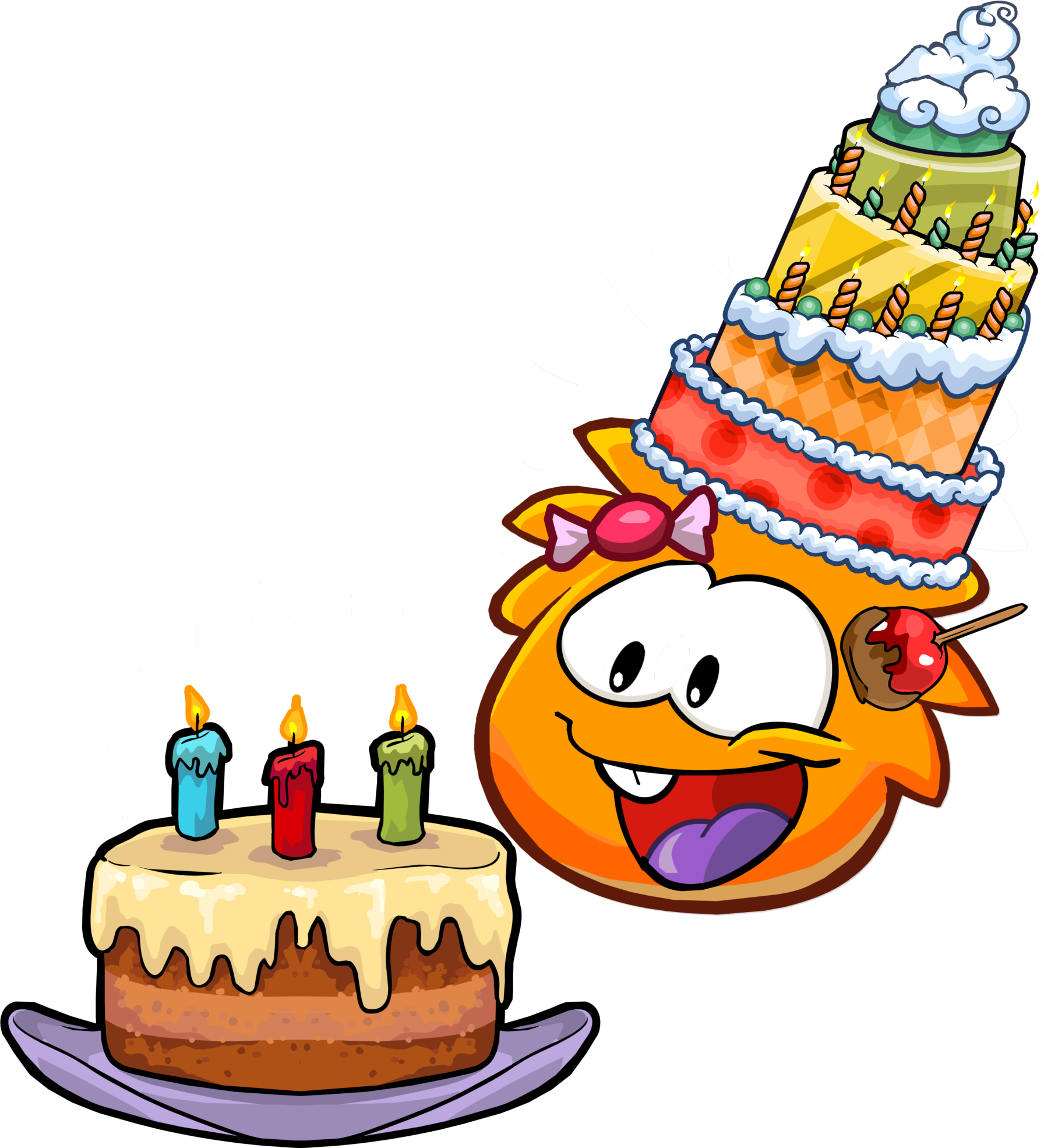 Birthday Cake Club Penguin Party Hat Clip Art - Birthday Cake Club Penguin Party Hat Clip Art (1792x1970)