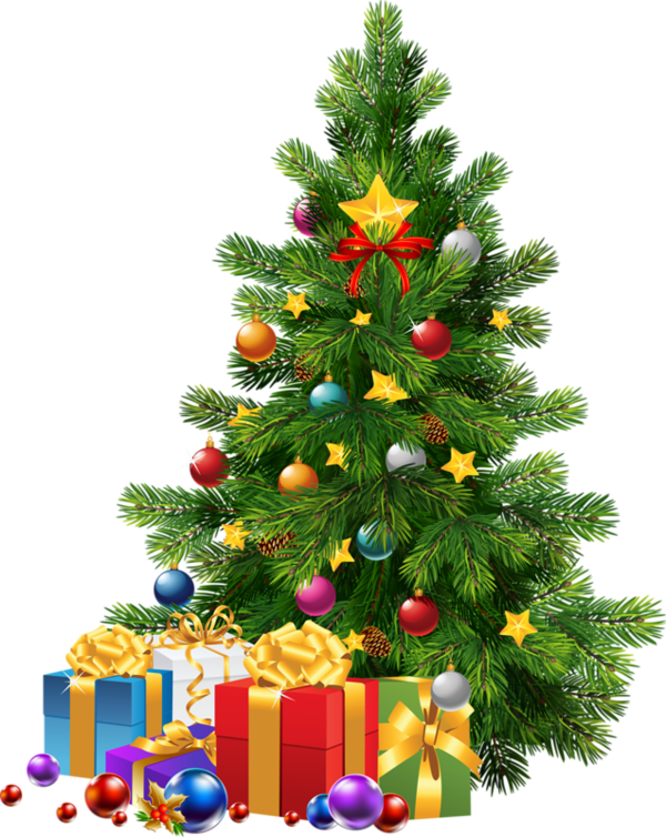 Le Sapin De Noël - Merry Christmas Tree Png (600x754)