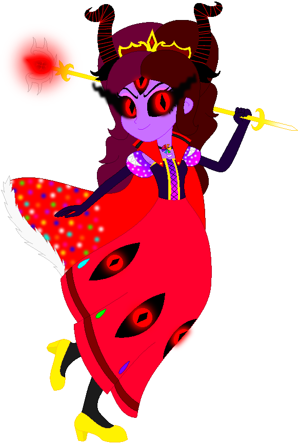 Eqg Princess Bloodmoon By Ra1nb0wk1tty - Drawing (583x866)