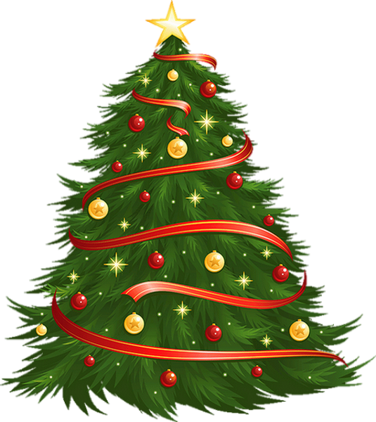 Christmas Tree Vector Png (535x600)