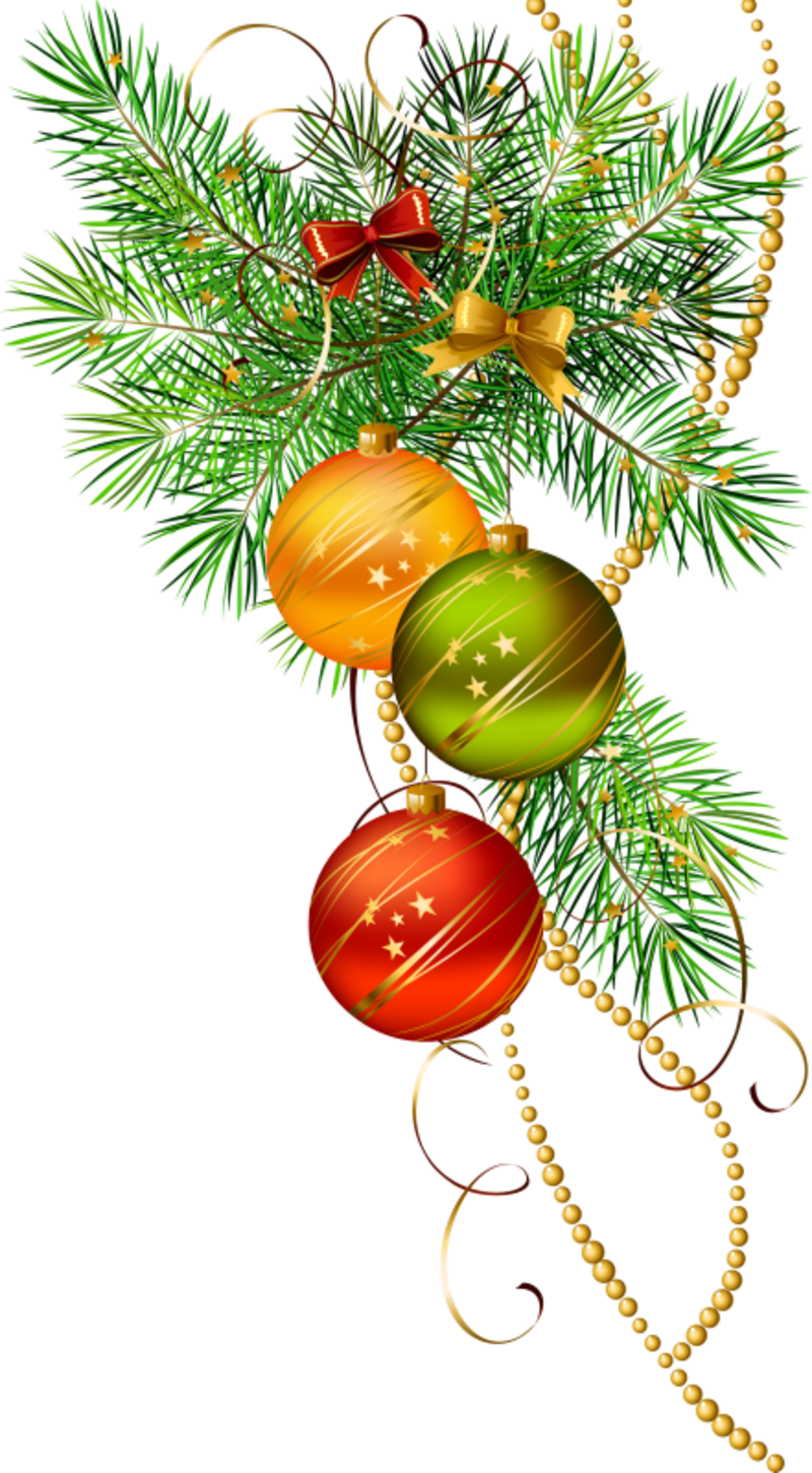 Christmas Decor Vector Png - Christmas Balls Clip Arts (800x1451)