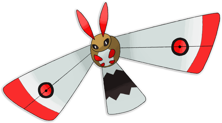 Comoth, The Moth Fakemon By Xxdeviouspixelxx - Moth Fakemon (800x473)