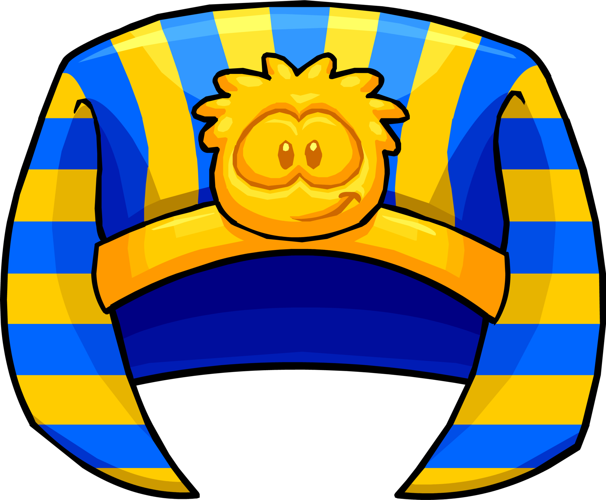 Party Hat Club Penguin Wiki Fandom Powered By Wikia - Pharaoh Crown Png (2443x2016)