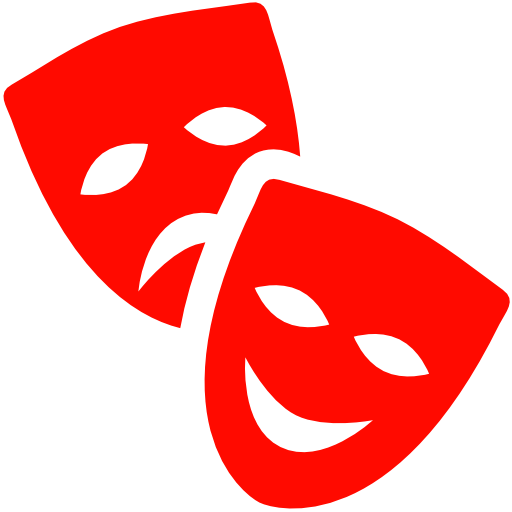 Drama Mask Png Download - Theatre Masks Png (512x512)