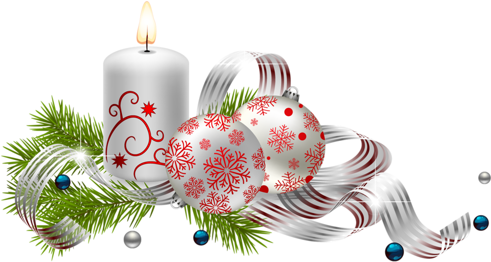 Images Decos De Noel - Christmas Candle Transparent (1024x614)