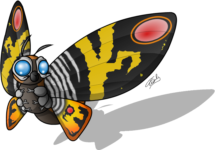Picture - Mothra Clipart (800x550)
