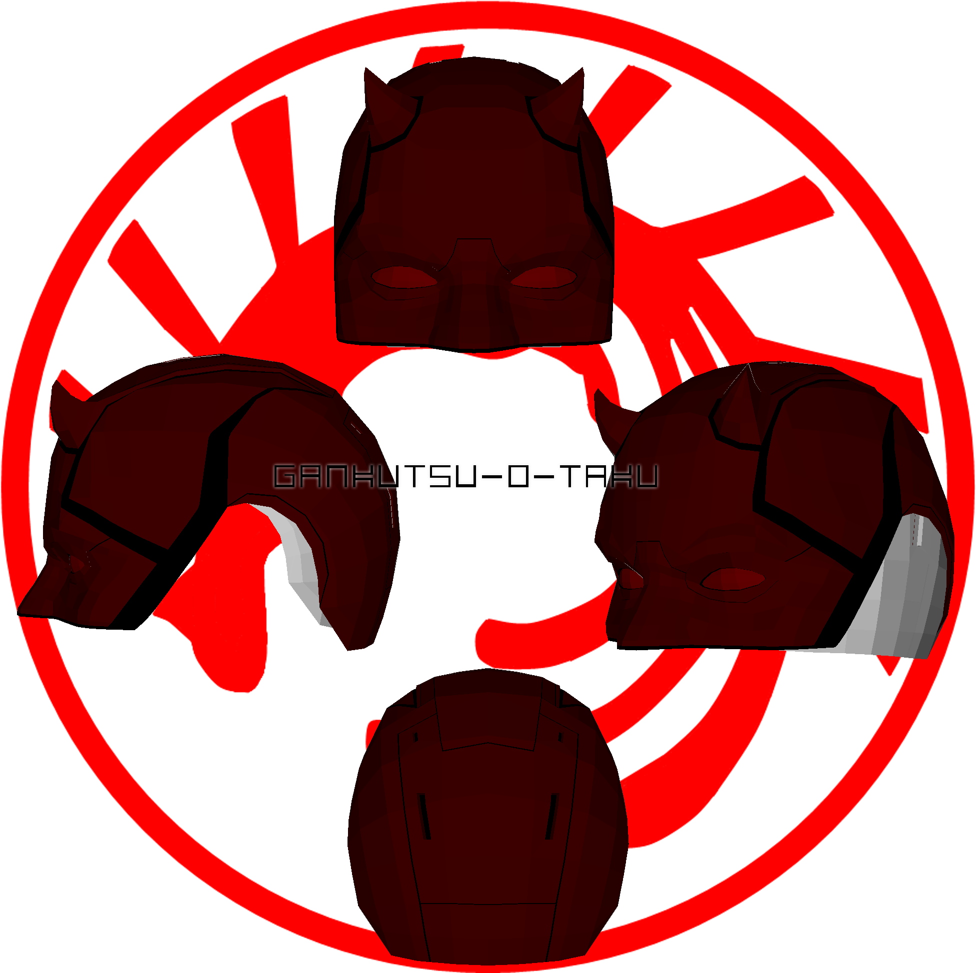 Daredevil Season 2 Pepakura Mask By Gankutsu O Taku - คณะ แพทยศาสตร์ มหาวิทยาลัย ธรรมศาสตร์ (2000x2000)