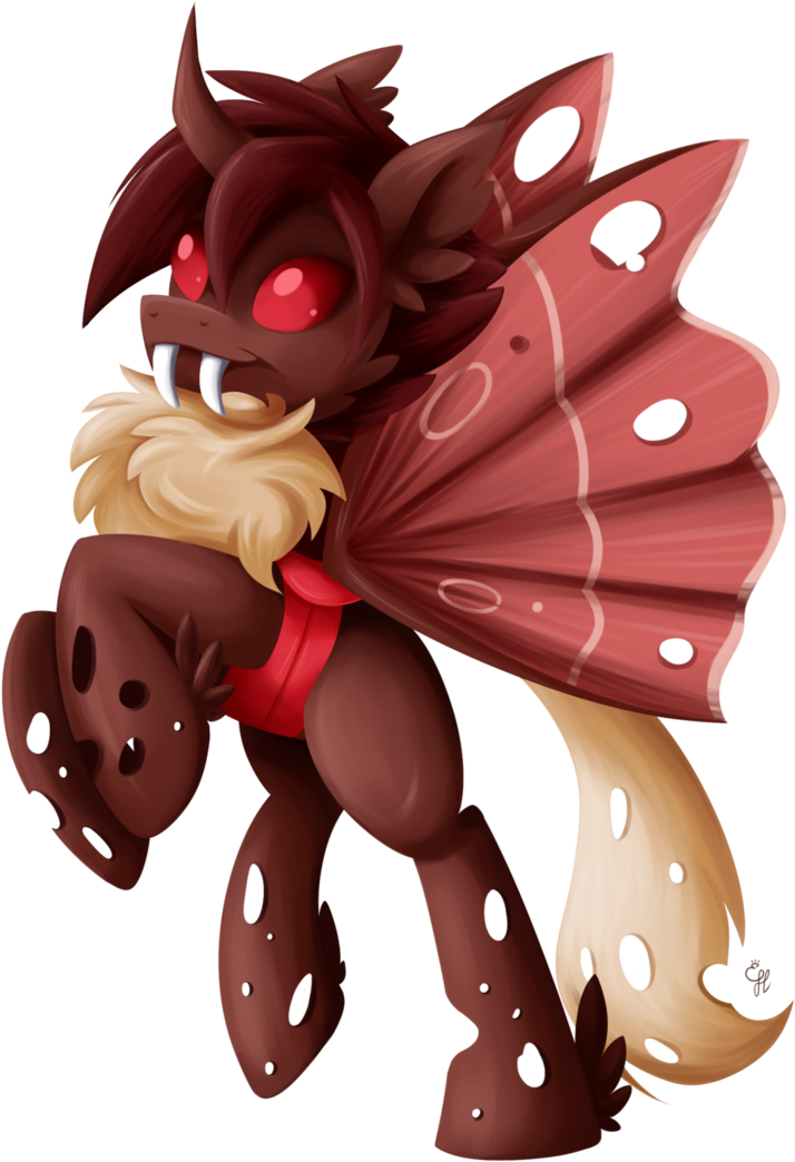 Moth Changeling By Techtalkpony - Cartoon (755x1057)