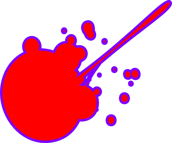 Splat2 Clip Art At Clkercom Vector Online Royalty Free - Paint Splatter Clipart (600x499)