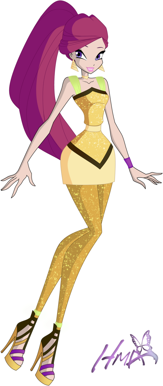 I'm So Happy To Show You My Roxy 7th Season Outfit - Winx Club With Roxy And Daphne Dress School (584x1366)