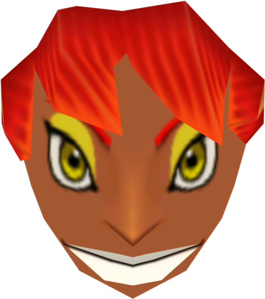 Oot3d Gerudo Mask Model - The Legend Of Zelda: Ocarina Of Time 3d (692x600)