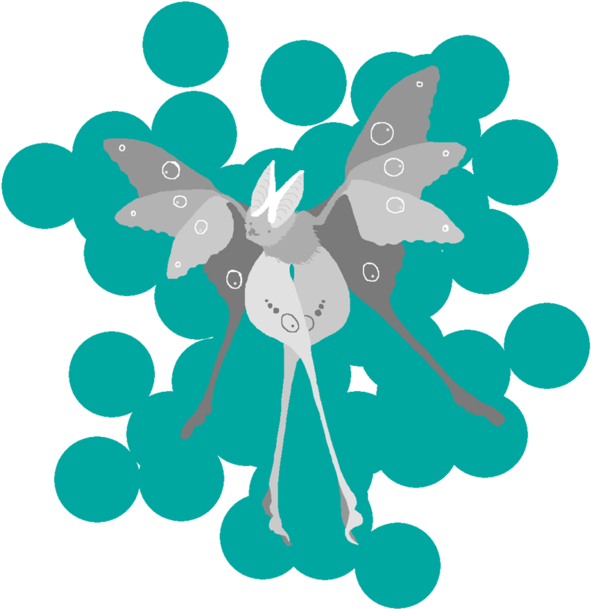 Moth Bat By Waxbottle - Cartoon (866x923)