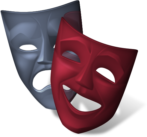 Theatre Mask Icon - Theatre Masks Png (512x512)