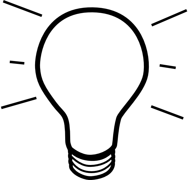 Clip Art Light Bulb Photo - Light Bulb Clip Art (600x575)