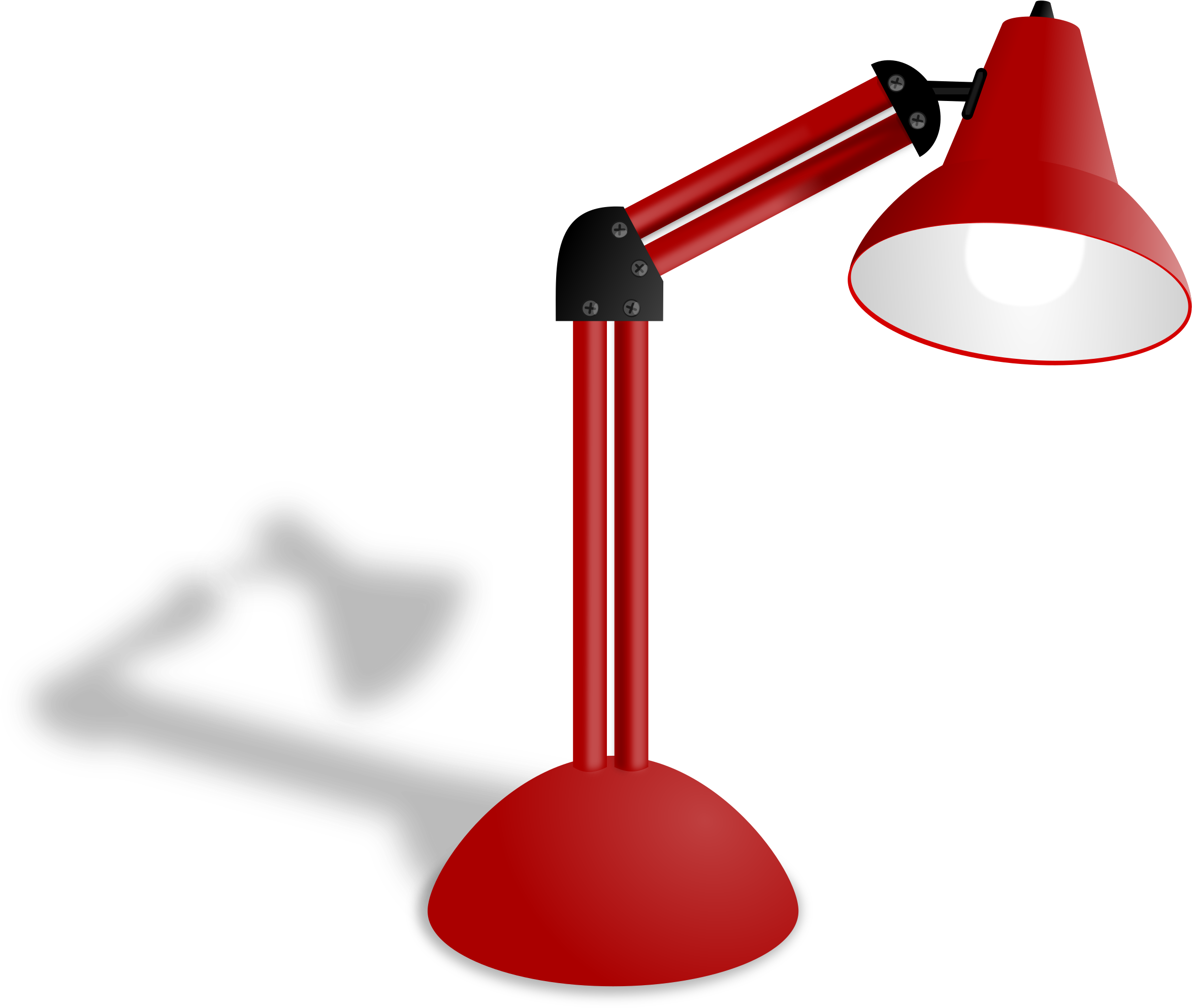 Photorealistic Red Lamp - Study Tips Clip Art (2400x2020)