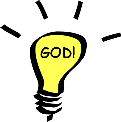 Can A Perfectly Good God Insist That He Alone Be Acknowledged - Light Bulb Clip Art (406x408)