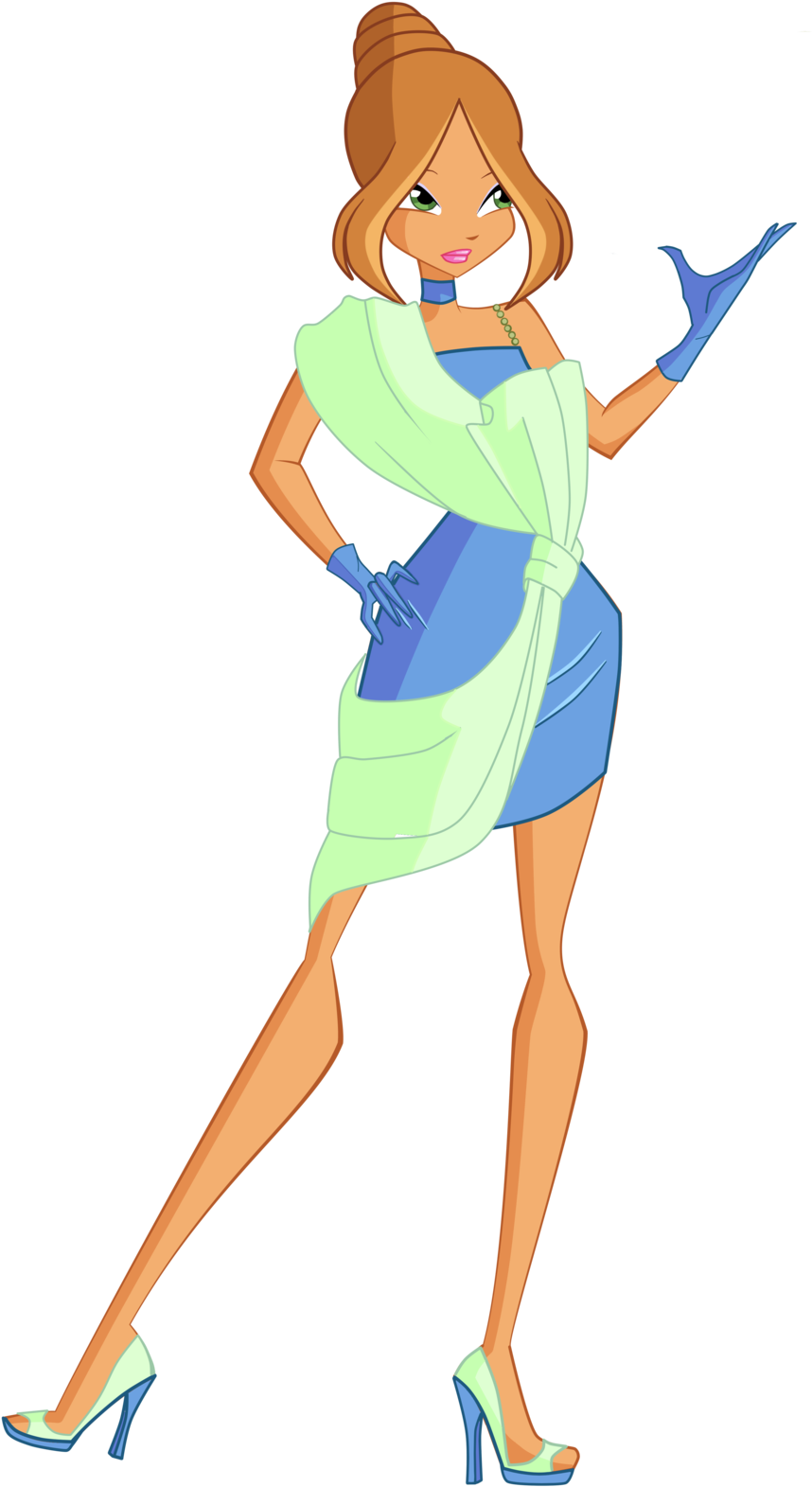 Flora Season 5 Stella Fashion Show Outfit By Wings - Illustration (1024x1632)