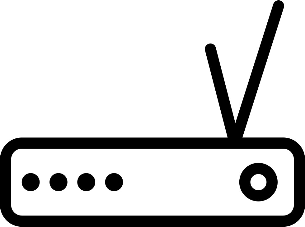 Radio Of Flat Design Outline Comments - Radio Stilizzata (980x730)