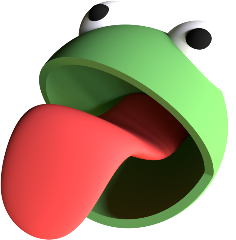 Was Bored One Day, This Popped Out - Frog (1024x1024)