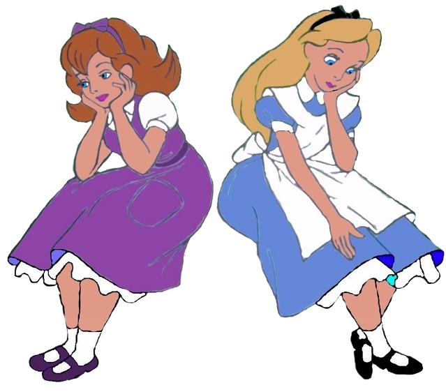 Mary And Alice Bored By Darthranner83 - Cartoon (840x633)
