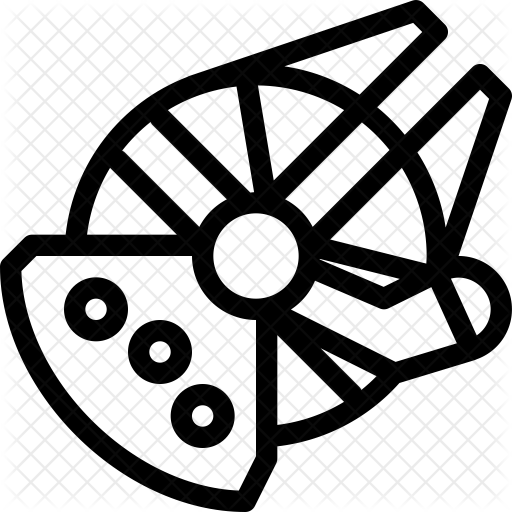 Millennium Falcon Icon - Millennium Falcon Clip Art Transparent Background (512x512)