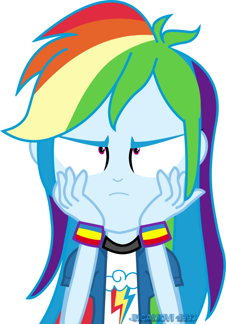Jucamovi1992, Bored, Clothes, Equestria Girls, Female, - Rainbow Dash Eg Vector (747x1068)