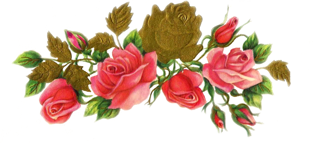Jinifur Rose N Gold By Jinifur On Deviantart - Красивые Цветы На Плакат -(1024x578) Png Clipart Download