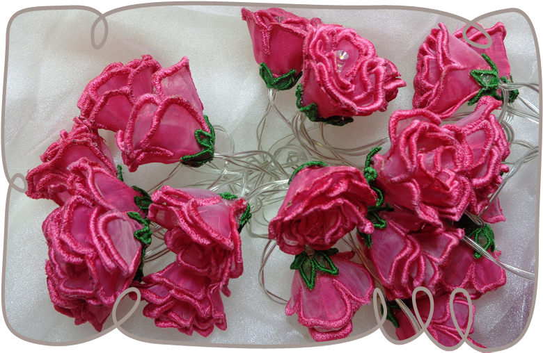 3d Rose String Lights - Garden Roses (800x800)
