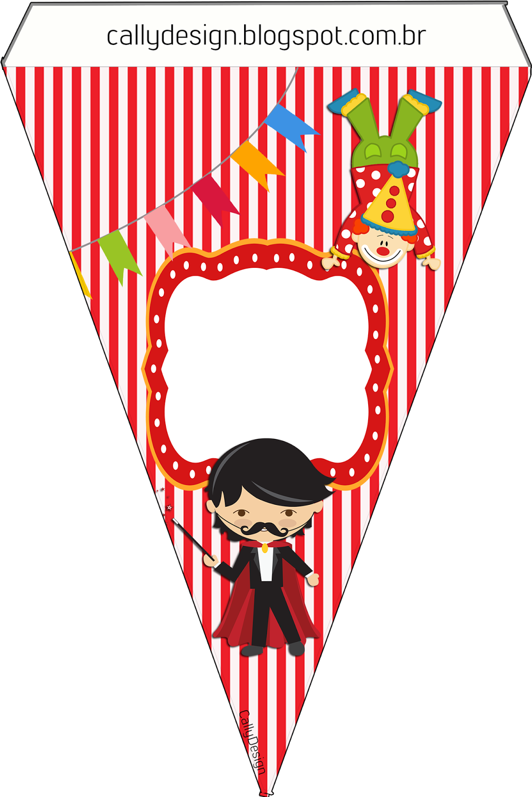 Kit Gratuito De Aniversário "circo" Para Imprimir - Banderines De Circo Para Imprimir (1120x1600)