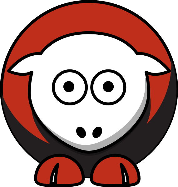 Sheep - Seattle Redhawks - Team Colors - College Football - Boston University Clip Art (570x598)