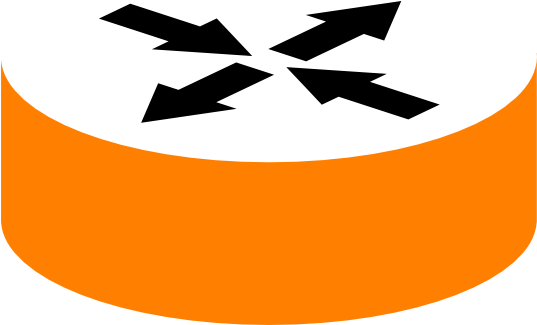 Orange-router Clip Art At Clker - Circle (600x324)