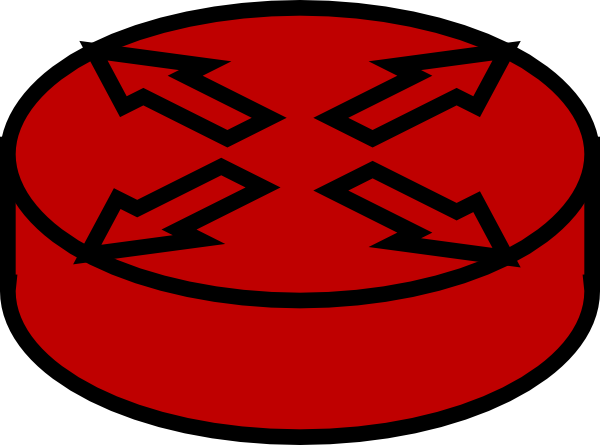 Router Red Clip Art At Clker - Clip Art (600x445)