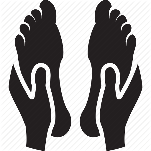 Foot Icon - Foot Massage Icon (512x512)