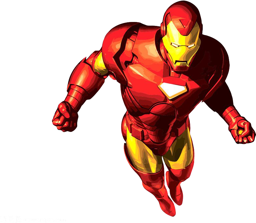 Iron Man Cartoon Superhero Clip Art - Iron Man Comic Book Character (1024x765)