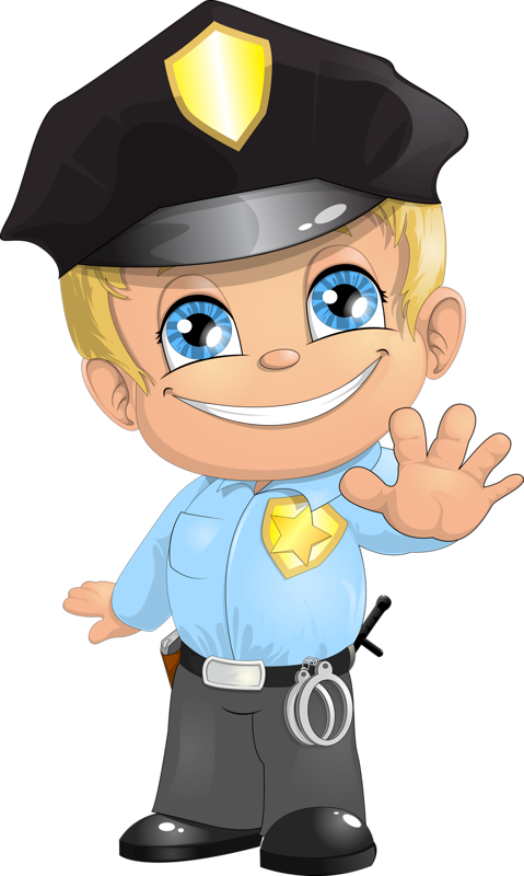 Personnages, Illustration, Individu, Personne, Gens - Kid Police Clipart (479x800)