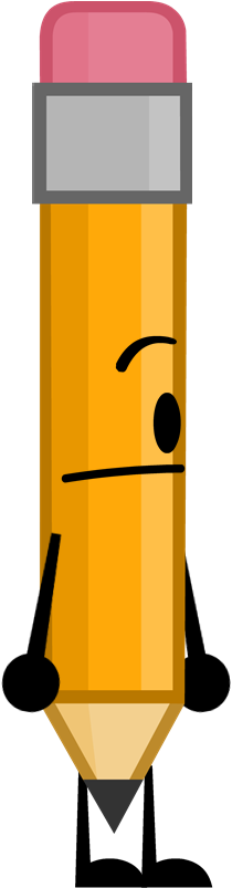 Pencil - Bfdi Pencil Pose (224x804)