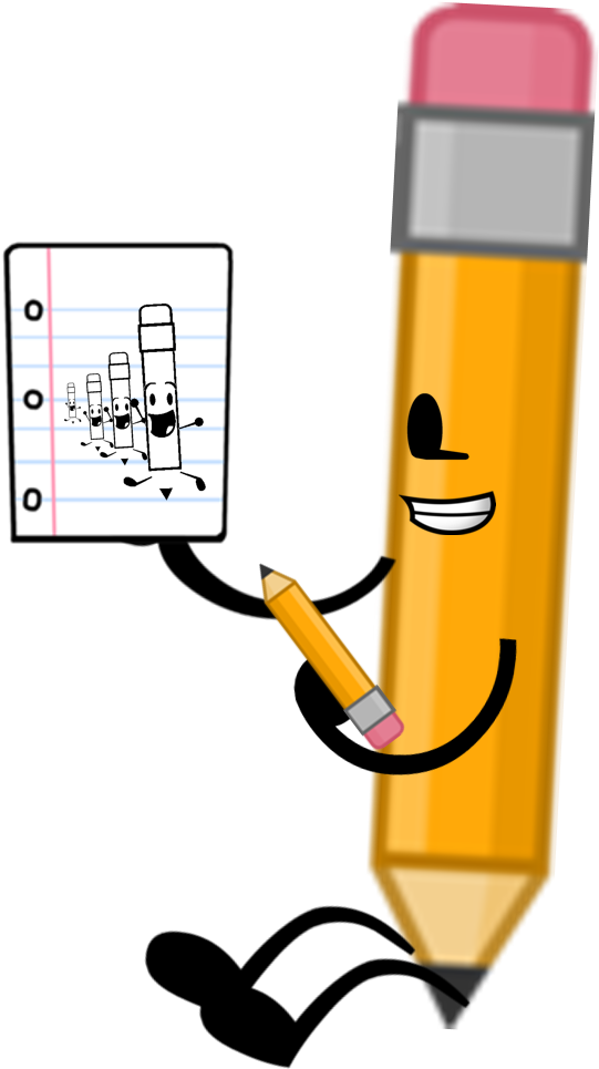 Pencil Pose By Satanchu - Bfdi Pencil Pose (577x1013)