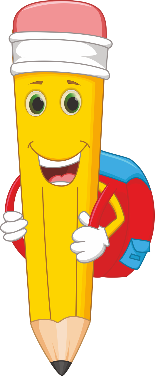 Pencil Cartoon Drawing Clip Art - Cartoon Pencil (528x1280)