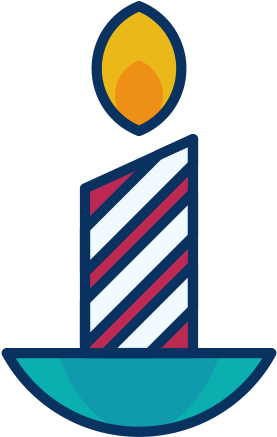 Filled Line Christmas Icons - Flame (512x512)