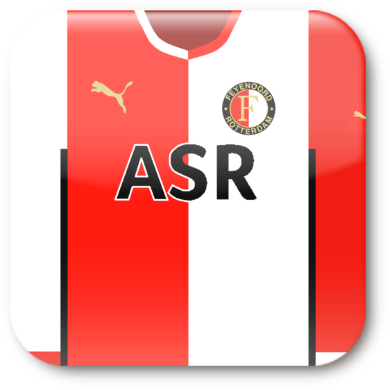 クラブチーム ユニフォームイラスト - Feyenoord (562x562)