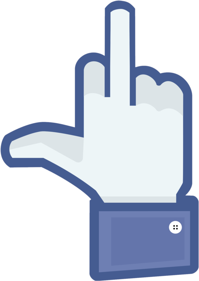 Facebook Piss Off Icon By Fearoftheblackwolf - Middle Finger Facebook Icon (801x997)