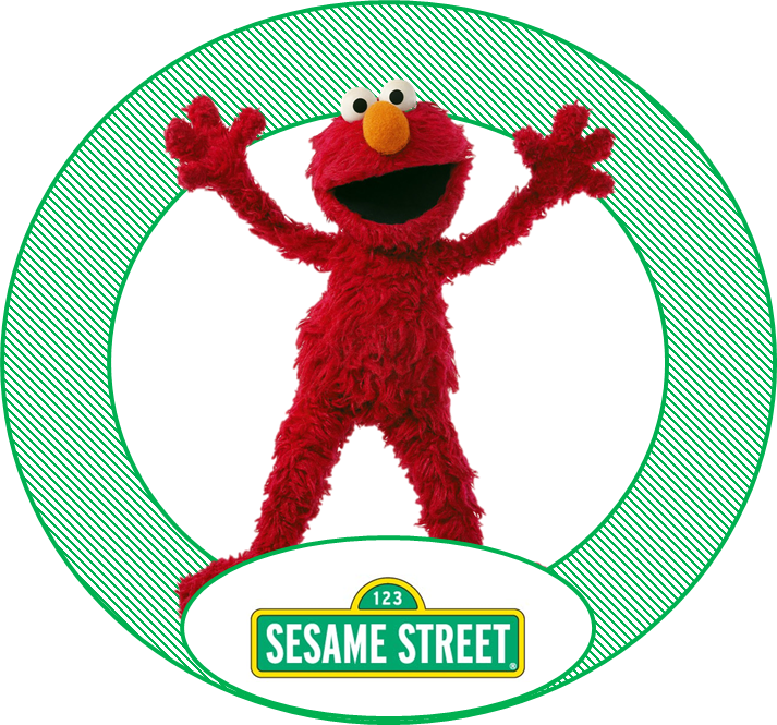 Toppers Or Sesame Street In Green Free Printable Labels - Sesame Street Sign Cartoon Car Bumber Sticker Decal (713x665)
