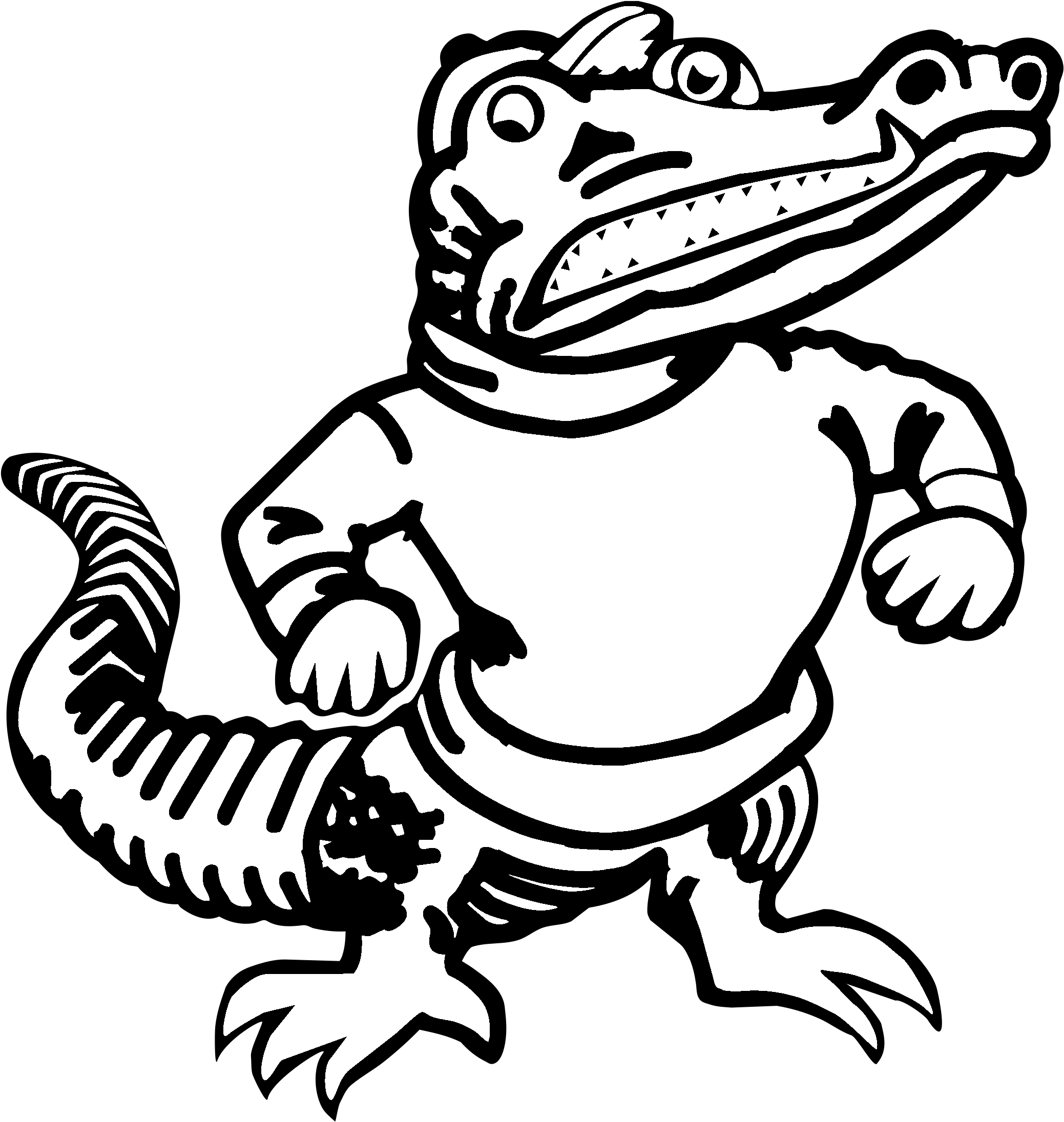 Florida Gators Logo Black And White - University Of Florida Facebook Cover (2400x2400)