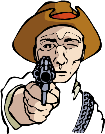 American Frontier Cowboy Download Clip Art - American Frontier Cowboy Download Clip Art (612x792)